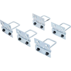 BGS 80198 U-Haken-Satz | für Schrankwand-System | 5-tlg.