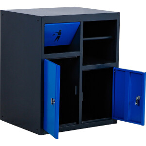 BGS 80202 Unterschrank | mit Rollenhalter und Abfallmodul