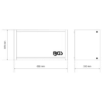 BGS 80205 Hängeschrank | mit Frontklappe