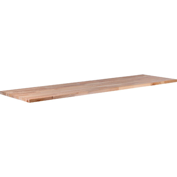 BGS 80207 Massivholz-Arbeitsplatte | 1950 x 550 x 30 mm