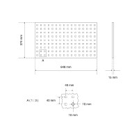 BGS 80211 Lochwandplatte | Standard Ausführung | für Schrankwand-System