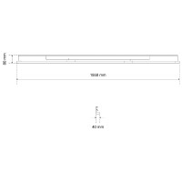 BGS 80216 Beleuchtungsabdeckung | für LED-Elemente | 1950 mm