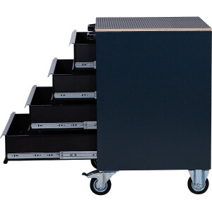 BGS 80220 Werkstattwagen | 4 Schubladen | leer | für Schrankwand-System