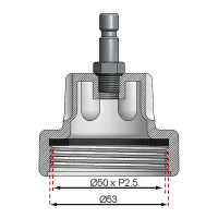 BGS 8027-6 Adapter Nr. 6 für Art. 8027, 8098 | für Daewoo, Ford, Jaguar, Jeep, Land Rover, Mercedes-Benz, Pontiac, Porsche, Saab