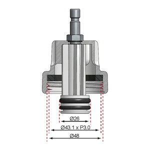 BGS 8027-7 Adapter Nr. 7 für Art. 8027, 8098 | für Alfa Romeo, Citroën, Fiat, Mini, Peugeot, Renault, Saab