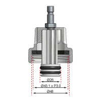 BGS 8027-7 Adapter Nr. 7 für Art. 8027, 8098 | für Alfa Romeo, Citroën, Fiat, Mini, Peugeot, Renault, Saab