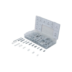 BGS 8047 Federn-Sortiment | Zug- und Druckfedern | 200-tlg.