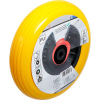 BGS Diy 80657 Schubkarrenrad | PU, gelb/schwarz | 400 mm