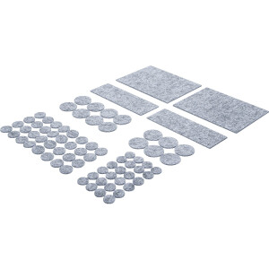 BGS Diy 80702 Filzgleiter-Satz | grau-meliert | 80-tlg.
