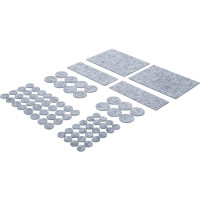 BGS Diy 80702 Filzgleiter-Satz | grau-meliert | 80-tlg.