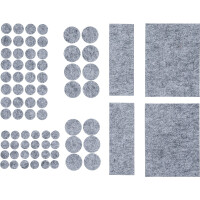 BGS Diy 80702 Filzgleiter-Satz | grau-meliert | 80-tlg.