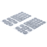 BGS Diy 80703 Filzgleiter-Satz | grau-meliert | 64-tlg.