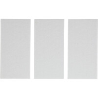BGS Diy 80711 Filzgleiter | Platten | weiß | 100 x 200 mm | 3-tlg.