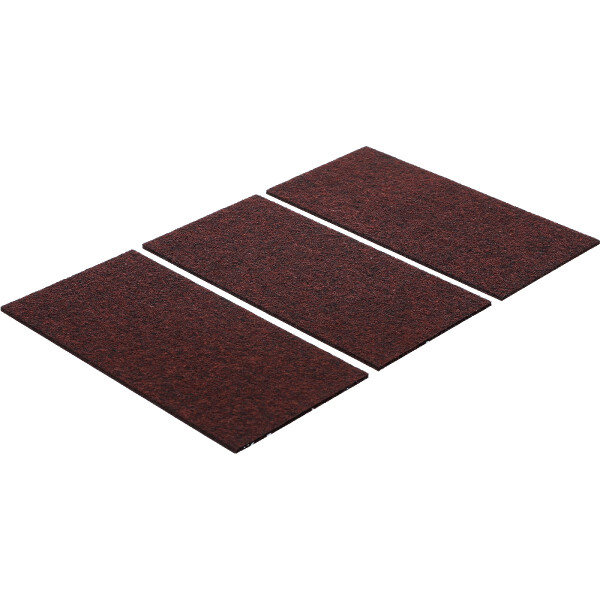 BGS Diy 80713 Filzgleiter | Platten | braun | 100 x 200 mm | 3-tlg.