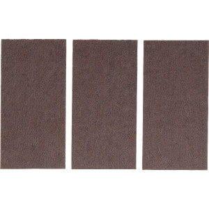 BGS Diy 80713 Filzgleiter | Platten | braun | 100 x 200 mm | 3-tlg.