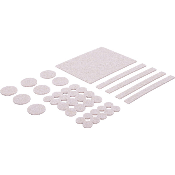 BGS Diy 80715 Filzgleiter-Satz | beige | 38-tlg.