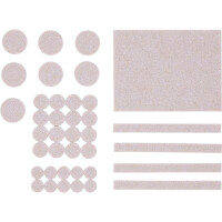 BGS Diy 80715 Filzgleiter-Satz | beige | 38-tlg.