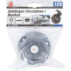 BGS Diy 80752 Anhänger-Steckdose / Buchse | 7-polig