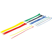 BGS Diy 80771 Kabelbinder-Sortiment | farbig | 4,8 x 300 mm | 50-tlg.