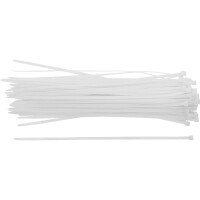 BGS Diy 80772 Kabelbinder-Sortiment | weiß | 4,8 x 300 mm | 50-tlg.