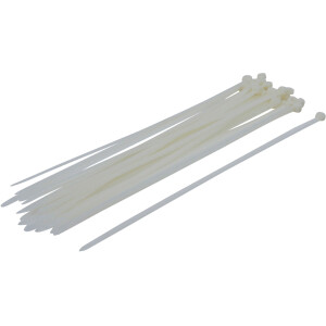 BGS Diy 80774 Kabelbinder-Sortiment | weiß | 8,0 x...