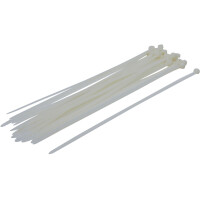 BGS Diy 80774 Kabelbinder-Sortiment | weiß | 8,0 x 400 mm | 30-tlg.
