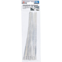 BGS Diy 80780 Kabelbinder-Sortiment | Edelstahl | rostfrei | 7,0 x 200 mm | 10-tlg.
