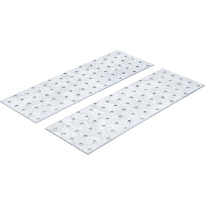 BGS Diy 80788 Stahl-Lochplatten-Satz | 300 x 100 x 2 mm |...