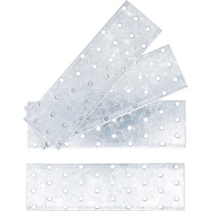 BGS Diy 80795 Stahl-Lochplatten-Satz | 200 x 60 x 2 mm |...