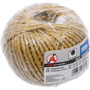 BGS Diy 80802 Paketkordel | 2 mm x 50 m