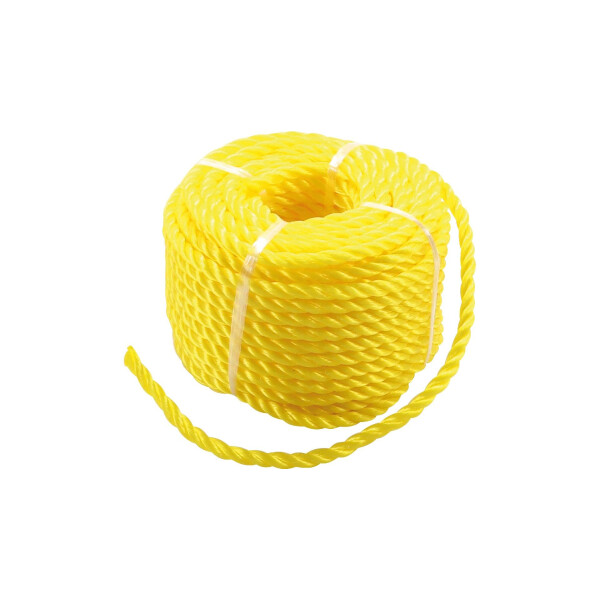BGS Diy 80805 Kunststoff-Seil / Allzweckseil | 6 mm x 20 m | gelb