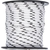 BGS Diy 80808 Kunststoff-Seil / Allzweckseil | 3 mm x 20 m | schwarz / weiß
