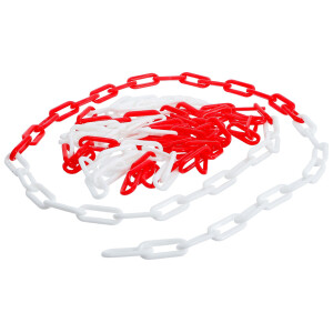 BGS Diy 80809 Absperrkette | Rot-Weiß | Kunststoff...