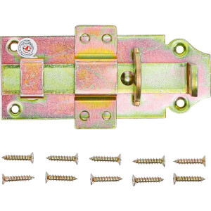 BGS Diy 8081 Schlossriegel mit Schlaufe | 125 x 50 mm