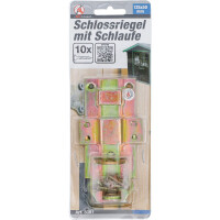 BGS Diy 8081 Schlossriegel mit Schlaufe | 125 x 50 mm