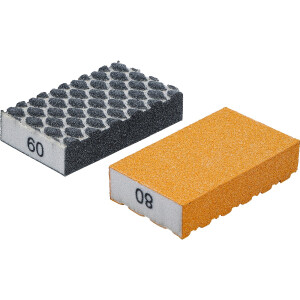 BGS Diy 80811 Schleifschwamm-Satz | K 60, 80 | 2-tlg.