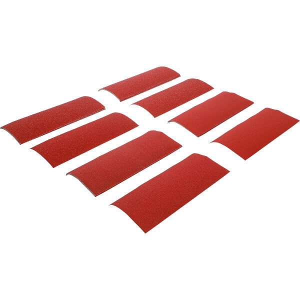 BGS Diy 80813 Schleifblatt-Satz für Schwingschleifer / Handschleifer | 93 x 230 mm | K 60 - 180 | 25-tlg.