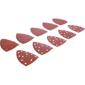 BGS Diy 80819 Schleifblatt-Satz für Multischleifer | 145 x 100 mm | K 40 - 400 | 25-tlg.