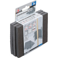 BGS Diy 80821 Schleifschwamm-Satz | K 46, 80, 120 | 3-tlg.