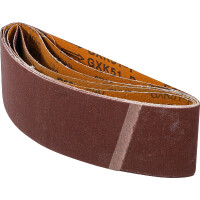 BGS Diy 80822 Schleifband-Satz | für Bandschleifer | 75 x 533 mm | K 40 - 60 - 80 - 120 - 240 | 5 tlg.