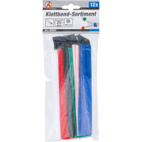 BGS Diy 80825 Klettband-Sortiment | 20 x 190 mm | 12-tlg.
