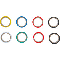 BGS Diy 80838 COLOR Multi-Klebeband Set | 18 mm x 3 m | 8-tlg.