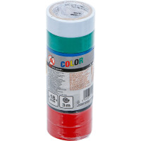 BGS Diy 80838 COLOR Multi-Klebeband Set | 18 mm x 3 m | 8-tlg.