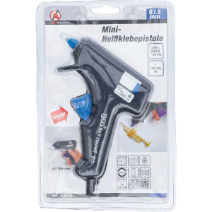 BGS Diy 80845 Mini-Heißklebepistole | Klebestick-Ø 7,5 mm | 7 W