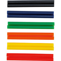 BGS Diy 80847 Heißklebe-Patronen | bunt | Ø 11 mm, 150 mm | 12-tlg.