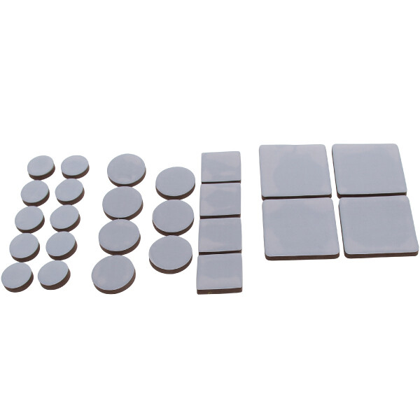 BGS Diy 80861 Rutsch-Gleiter-Satz | grau | 25-tlg.