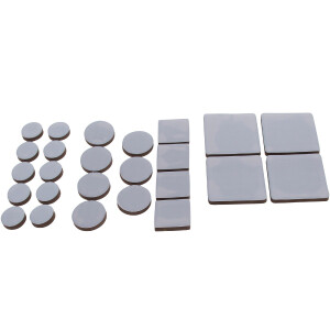 BGS Diy 80861 Rutsch-Gleiter-Satz | grau | 25-tlg.