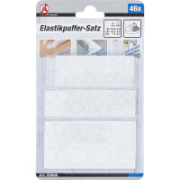 BGS Diy 80866 Elastikpuffer-Satz | transparent | 46-tlg.