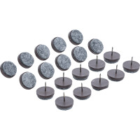 BGS Diy 80868 Filzgleiter-Satz | gestiftet | Ø 24 mm | 20-tlg.