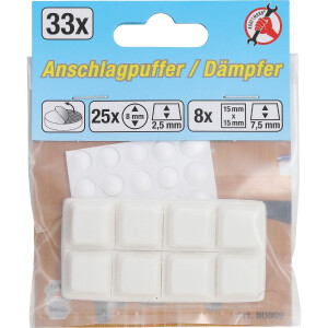 BGS Diy 80869 Anschlagpuffer-Satz | 33-tlg.